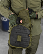 Рюкзак патрульний однолямковий SILVER KNIGHT 7л oliva ОИ2521 - зображення 10