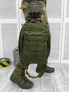 Рюкзак патрульний однолямковий SILVER KNIGHT 8л oliva РГ0487 - изображение 3