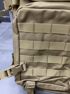 Військовий рюкзак 45 л. Койот, Yakeda, тактичний рюкзак для військових, армійський рюкзак для солдатів - зображення 7