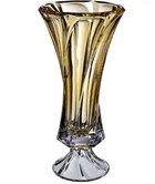 Ваза Bohemia Mozart Amber 8KG70/72S70/400/H 40 см золота
