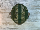 Кавер на каску фаст розмір S шолом маскувальний чохол на каску Fast колір піксель тактичний - зображення 4