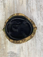 Кавер на каску міч з кріпленням для окулярів шолом маскувальний чохол на каску Mich колір мультикам армійський - зображення 4
