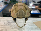 Кавер на каску фаст размер XL шлем маскировочный чехол на каску Fast цвет койот тактический - изображение 3