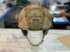 Кавер на каску фаст размер M/L шлем маскировочный чехол на каску Fast цвет койот ЗСУ - изображение 3