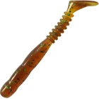 Силікон Reins Rockvibe Shad 4" 565 Motor Oil Green Flake (12 шт/уп)