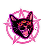 Шеврон патч "Розовый кот рейх" на липучке велкро - изображение 1