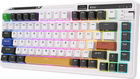 Клавіатура бездротова Royal Kludge KZZI K75 pro RGB Eternity Switch Чорно-біла (6935280821622) - зображення 2