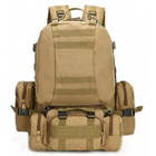 Тактичний рюкзак армійський Raged Sheep Brown-Pixel великий військовий, на 65-70 л із захистом від дощу - зображення 1
