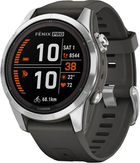 Smartwatch Garmin Fenix 7S Pro Solar Edition Silver with Graphite Band (753759317591) - obraz 1