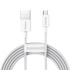 Кабель зарядный Baseus USB - microUSB Superior Series Fast Charging 2A 2 м White (CAMYS-A02)
