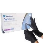 Нітрилові рукавички Medicom, щільність 5 г. - SafeTouch Premium Black - Чорні (100 шт) XL (9-10) - зображення 1