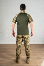 Військова форма убакс з коротким рукавом та штани CoolMax ріп-стоп tactical Піксель Олива (587) , L - зображення 2