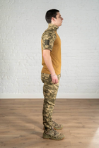 Форма тактическая убакс с коротким рукавом и штаны рип-стоп CoolMax tactical Пиксель Койот (588) , 3XL - изображение 9