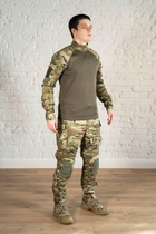 Військова форма штани з наколінниками та убаксом CoolMax ріп-стоп tactical Олива Мультикам (599) , S - зображення 3