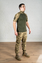 Військова форма убакс з коротким рукавом та штани CoolMax ріп-стоп tactical Піксель Олива (587) , 2XL - зображення 9