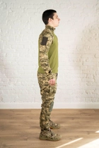 Форма армейская убакс и штаны с наколенниками рип-стоп ХБ tactical Пиксель Олива (601) , L - изображение 2