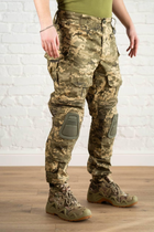 Форма армейская убакс и штаны с наколенниками рип-стоп ХБ tactical Пиксель Олива (601) , L - изображение 4