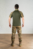 Форма военная брюки и убакс с коротким рукавом рип-стоп CoolMax tactical Олива Мультикам (590) , 2XL - изображение 8