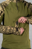 Форма армейская убакс и штаны с наколенниками рип-стоп ХБ tactical Пиксель Олива (601) , 3XL - изображение 6