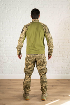 Форма армейская убакс и штаны с наколенниками рип-стоп ХБ tactical Пиксель Олива (601) , 3XL - изображение 9