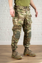 Форма тактическая убакс и штаны с наколенниками ХБ рип-стоп tactical Мультикам Олива (600) , M - зображення 4