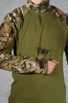 Форма тактическая убакс и штаны с наколенниками ХБ рип-стоп tactical Мультикам Олива (600) , M - изображение 6