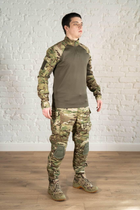 Військова форма штани з наколінниками та убаксом CoolMax ріп-стоп tactical Олива Мультикам (599) , L - зображення 3