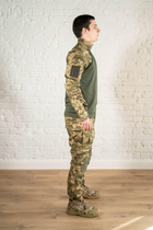 Форма военная убакс и штаны с наколенниками рип-стоп CoolMax tactical Пиксель Олива (596) , M - изображение 3