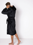 Szlafrok frotte męski Aruelle William bathrobe black M Czarny (5904541436173) - obraz 3