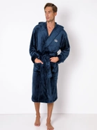 Халат чоловічий махровий Aruelle William bathrobe blue L Синій (5907479343094) - зображення 1
