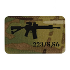 M-Tac нашивка AR-15 .223/5,56 Laser Cut Multicam/Black - изображение 1