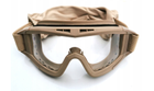 Окуляри тактичні маска зі змінними лінзами GoogleTac Койот - зображення 2