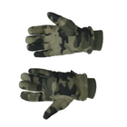 Перчатки флисовые с искусственным мехом и резинкой мультикам L\XL - изображение 4