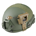 Тактический фонарик на шлем с креплением MPLS CHARGE CR123A Койот - изображение 4