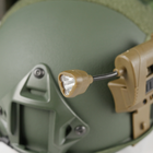 Тактический фонарик на шлем с креплением MPLS CHARGE CR123A Койот - изображение 5