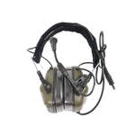Тактичні навушники EARMOR M32 з універсальним кріпленням Олива - зображення 5