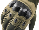 Сенсорні тактичні рукавички олива M - зображення 3