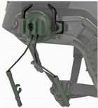 Кріплення на шолом адаптер для тактичних навушників Peltor, Eamor, Walker, 3M FAST олива - зображення 3
