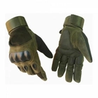 Тактические перчатки с закрытыми пальцами Oakley / Мотоперчатки Олива, L - изображение 2