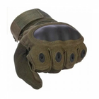 Тактические перчатки с закрытыми пальцами Oakley / Мотоперчатки Олива, L - изображение 6