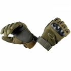 Тактичні рукавички із закритими пальцями Oakley / Моторукавички Оліва, XL - зображення 1