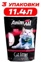 Наполнитель для кошачьего туалета cиликагелевый AnimAll Red 3.8 Л упаковка 3 ШТ