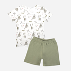 Komplet (t-shirt + spodenki) dla chłopca Nicol 206037 116 cm Biały/Szary/Zielony (5905601017769) - obraz 1