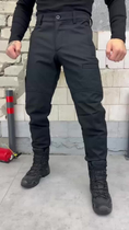 Тактичні штани софтшел combat black M - зображення 7