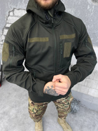 Тактична куртка softshell софтшел олива фліс XL - зображення 6