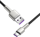 Kabel Baseus Cafule USB Type-A - USB Type-C 2 m Black (CAKF000201) - obraz 2