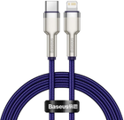 Kabel Baseus Cafule USB Type-C - Lightning PD 1 m Purple (CATLJK-A05) - obraz 1