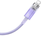 Kabel Baseus Explorer USB Type-C - Lightning 1 m Purple (CATS010205) - obraz 2