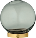 Ваза Aytm Globe with stand 10 см Forest/Gold (500420564010) - зображення 1