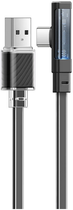 Kabel Mcdodo LED USB Type-A - USB Type-C 1.8 m Black (CA-3423) - obraz 1